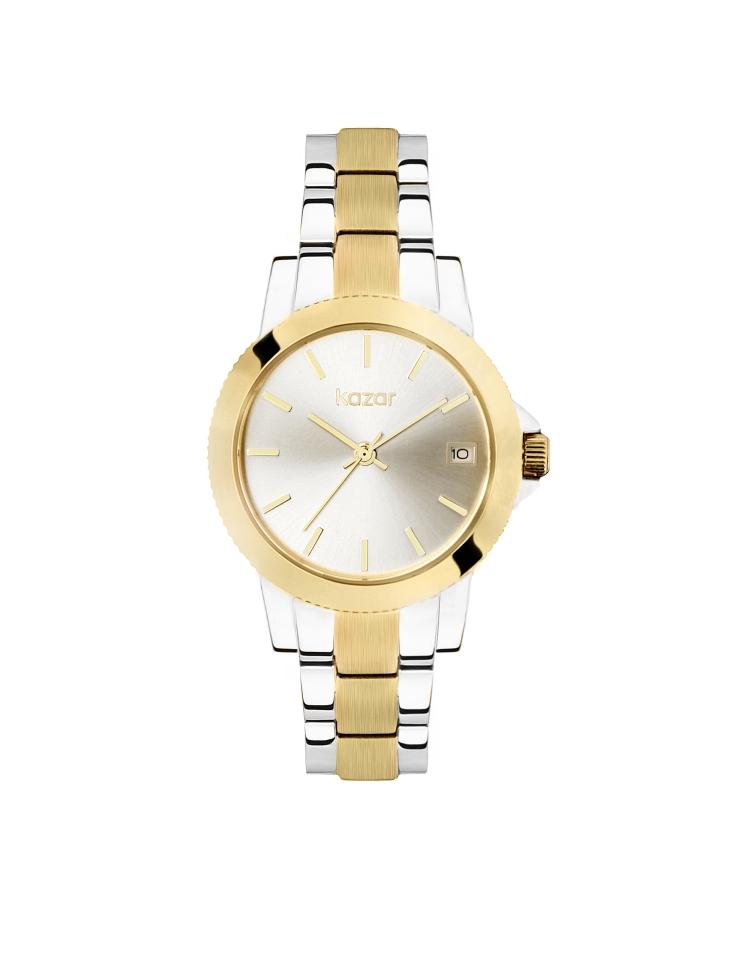 Gold and silver bracelet watch LUXE TOUCH