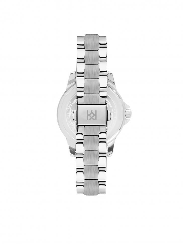 Silver minimalist women's watch LUXE TOUCH