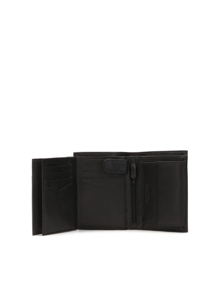 Men's black wallet IGOR