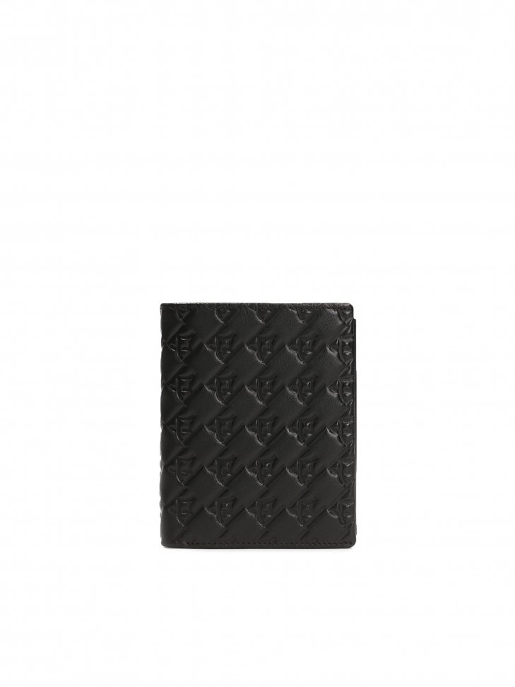 Leather wallet with embossed pattern IGOR