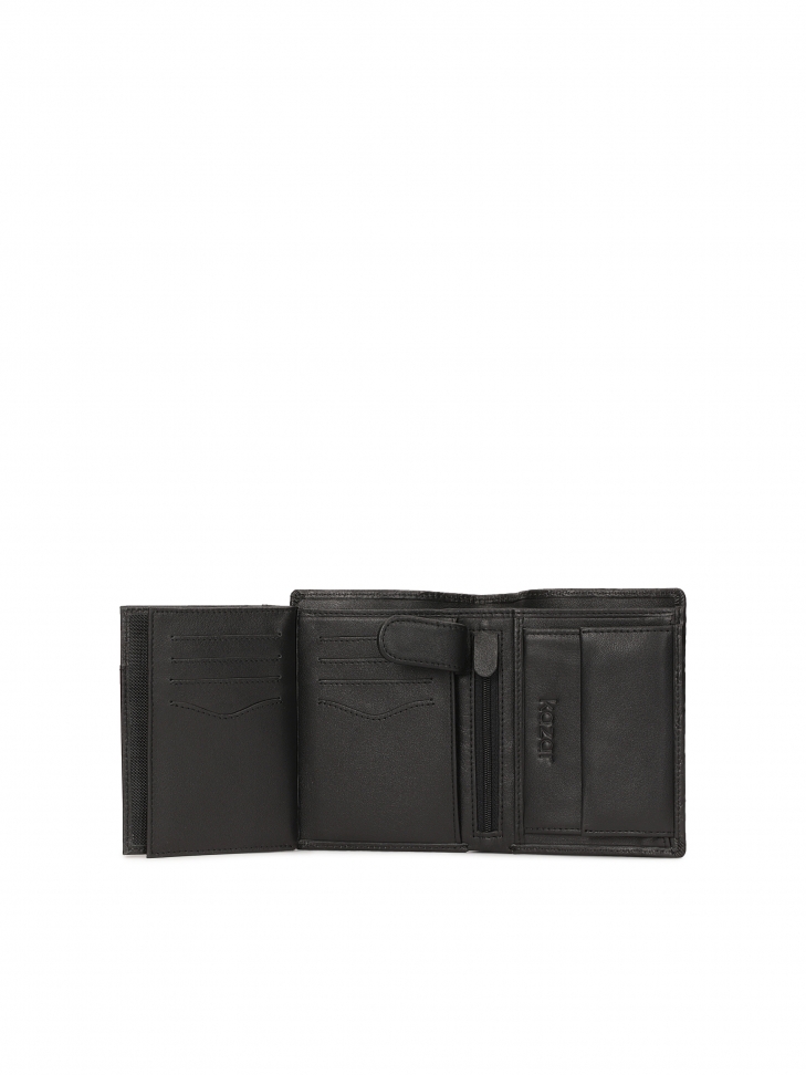 Leather wallet with embossed pattern IGOR