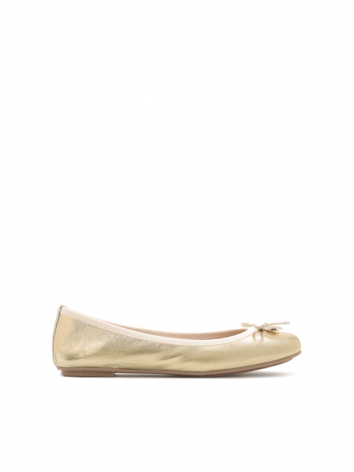 Ladies' golden ballerinas KATIE