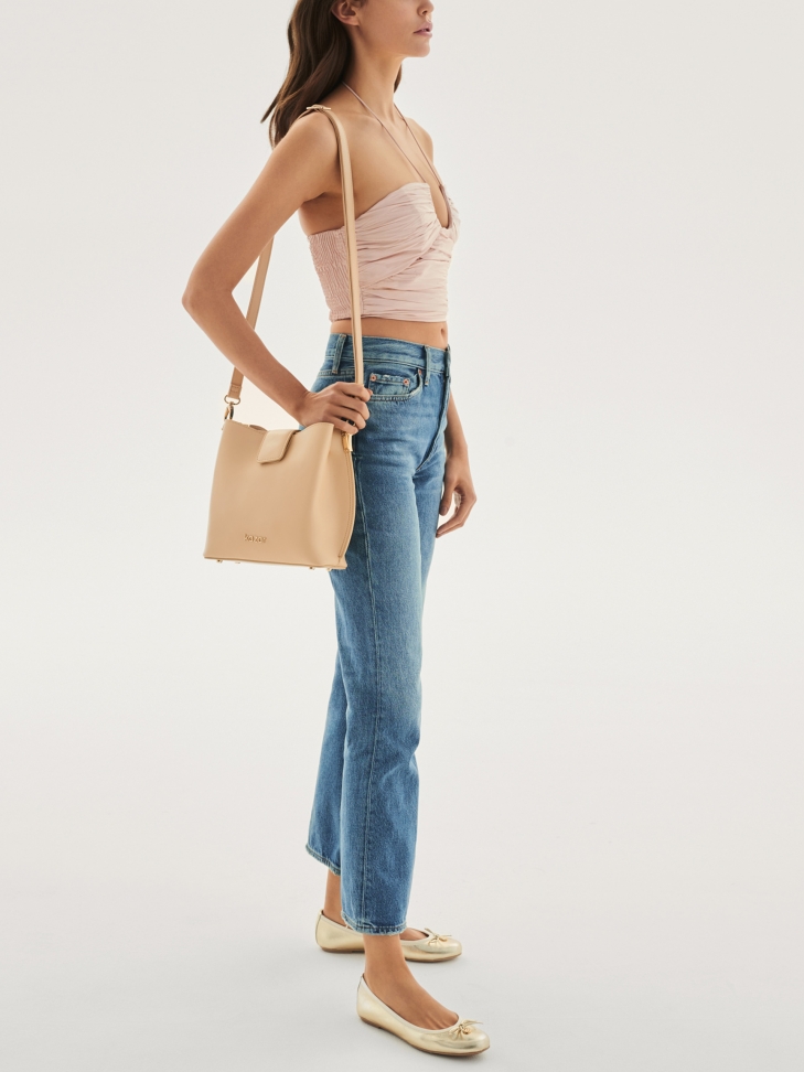 Ladies' golden ballerinas KATIE