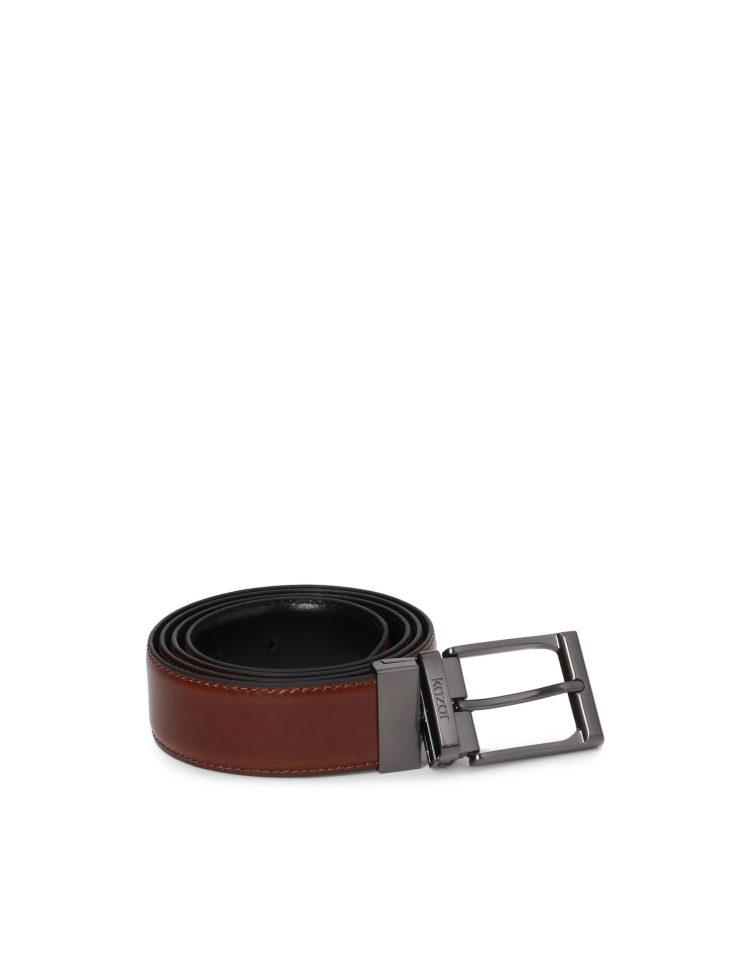 Men's brown and black reversible belt MATZ