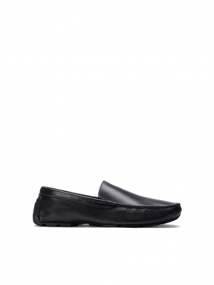Men's black moccasins NICO