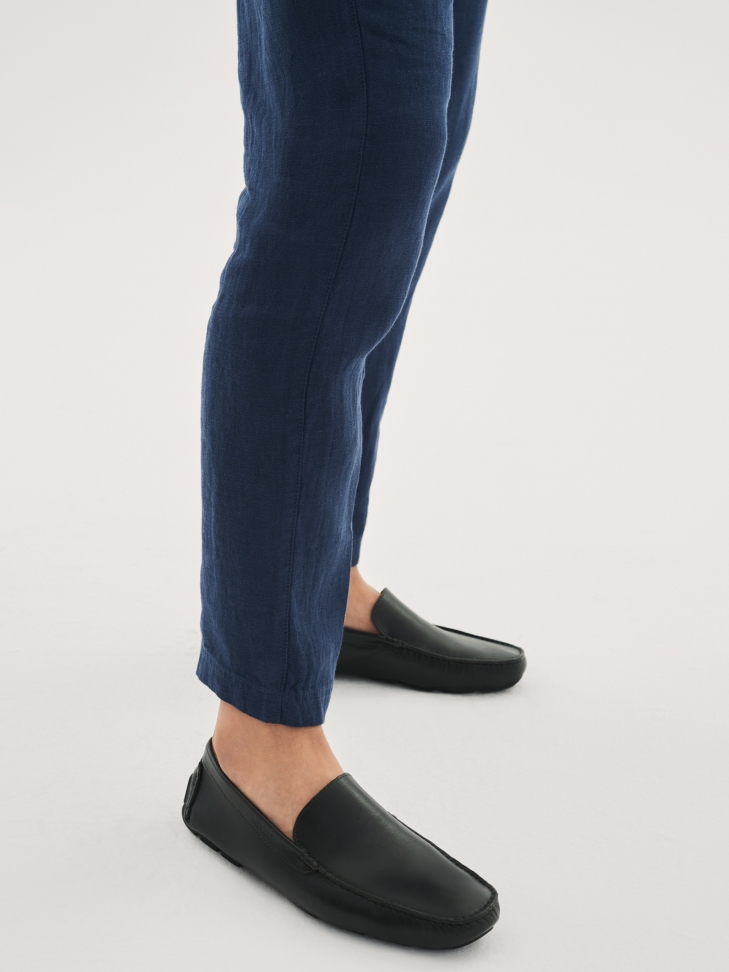 Men's black moccasins NICO