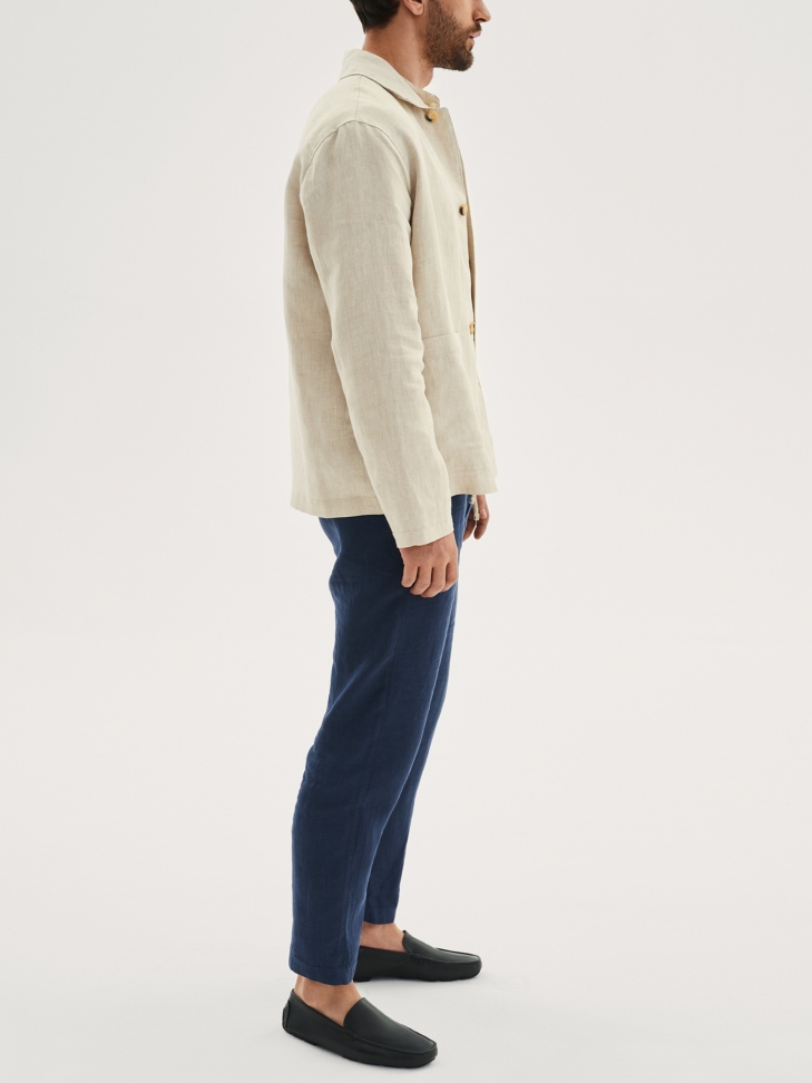 Men's black moccasins NICO