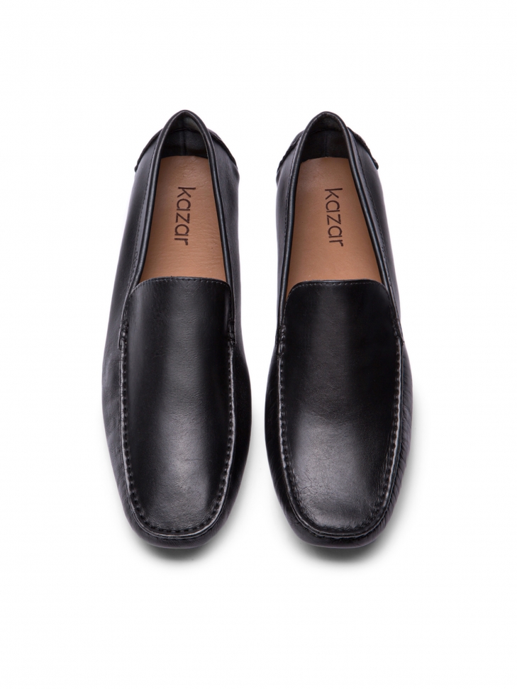 Men's black moccasins NICO