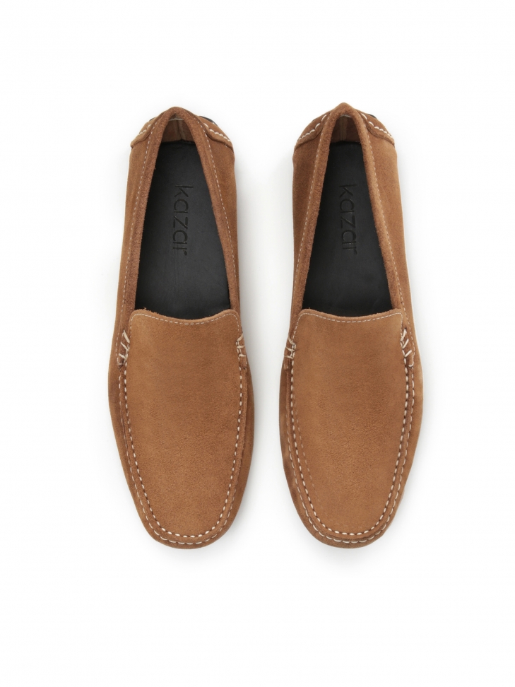 Men's light brown moccasins NICO