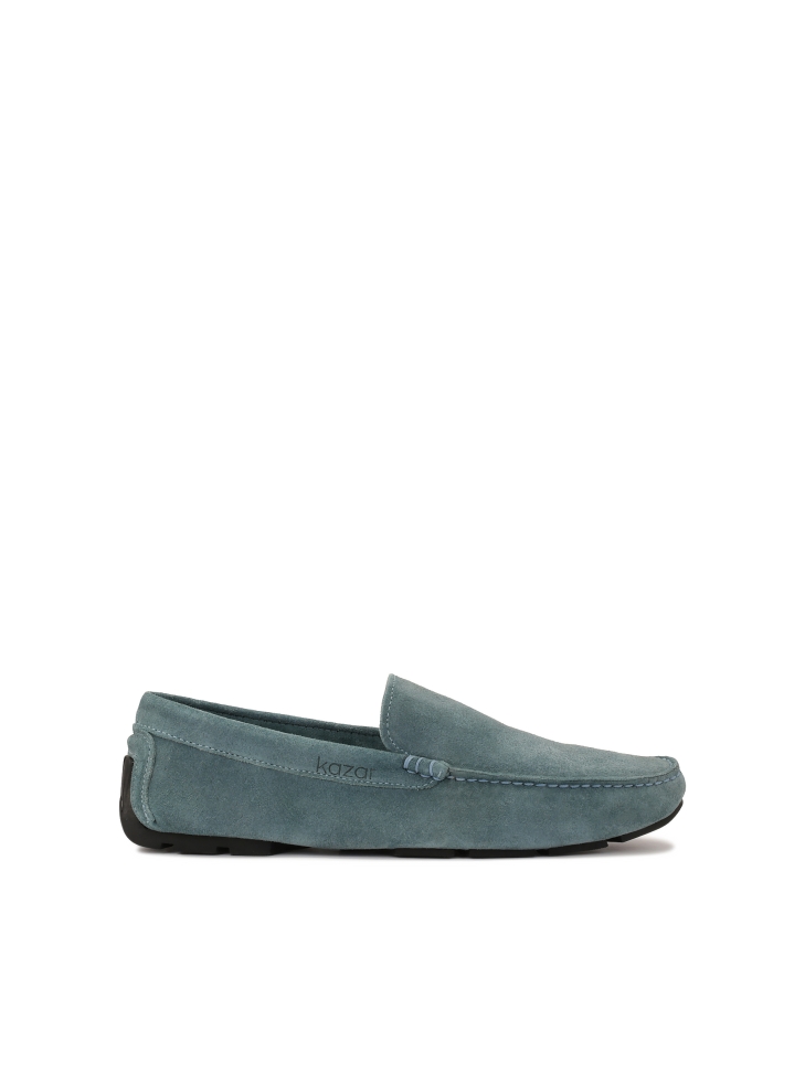 Men's light blue moccasins NICO