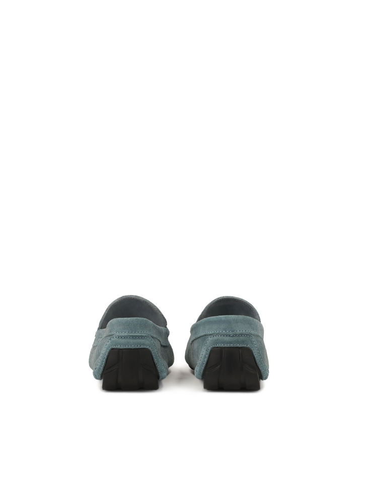 Men's light blue moccasins NICO