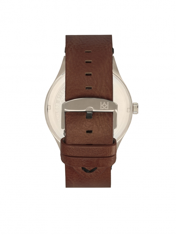 Men's watch on a brown leather strap DAILY LOOK 
