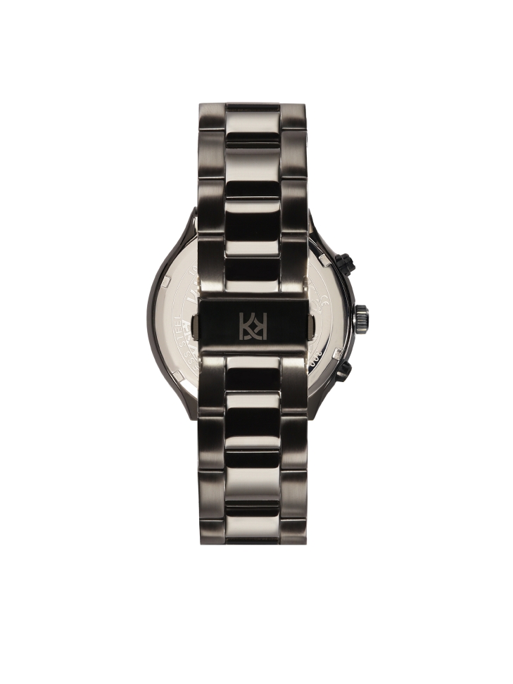 Black watch with silver elements ELITE DYNAMICS