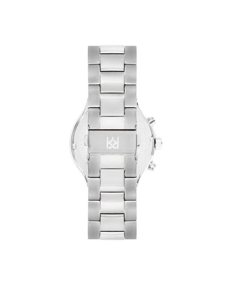 Watch with silver bracelet and black dial ELITE DYNAMICS