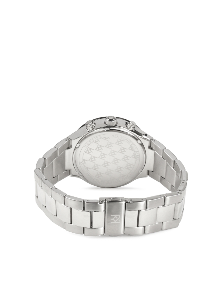 Watch with silver bracelet and black dial ELITE DYNAMICS