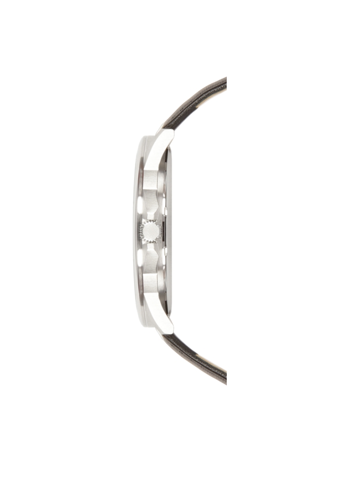 Timeless watch on a leather black strap HERITAGE ELEGANCE