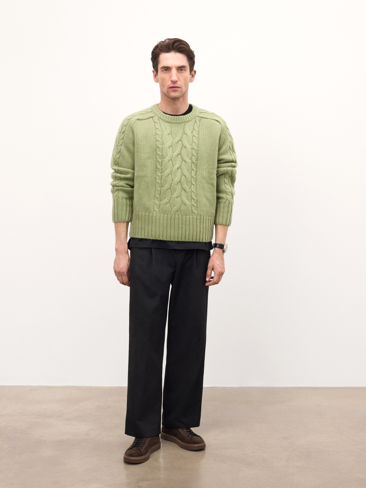 Timeless watch on a leather black strap HERITAGE ELEGANCE