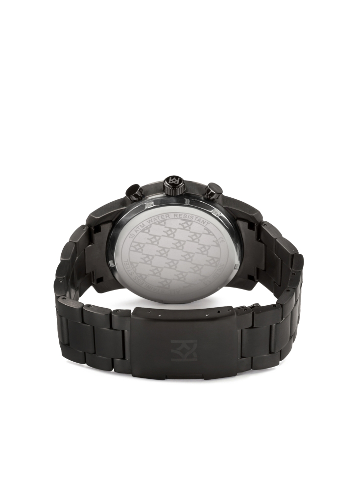 Watch with a dial in a brushed metal pattern MODERN FUSION