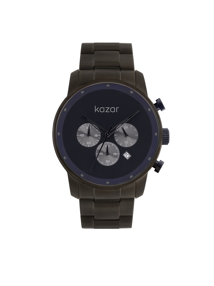Watch on a bracelet with a navy blue dial MODERN FUSION