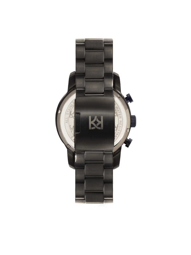 Watch on a bracelet with a navy blue dial MODERN FUSION