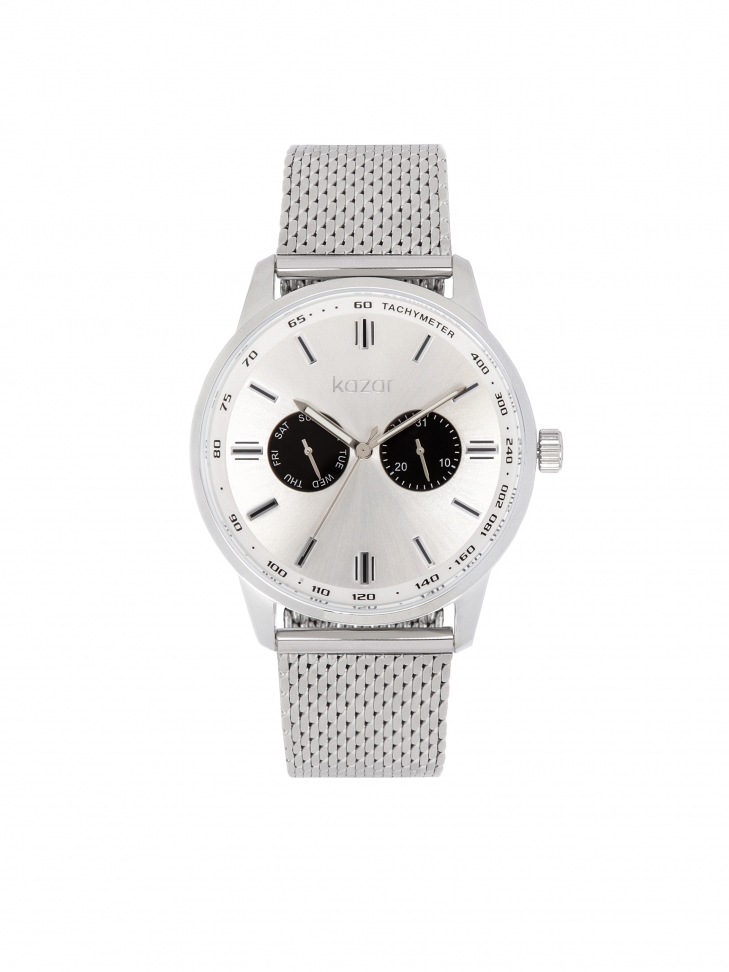 Classic men's analogue watch on a mesh bracelet STEEL MY STYLE 