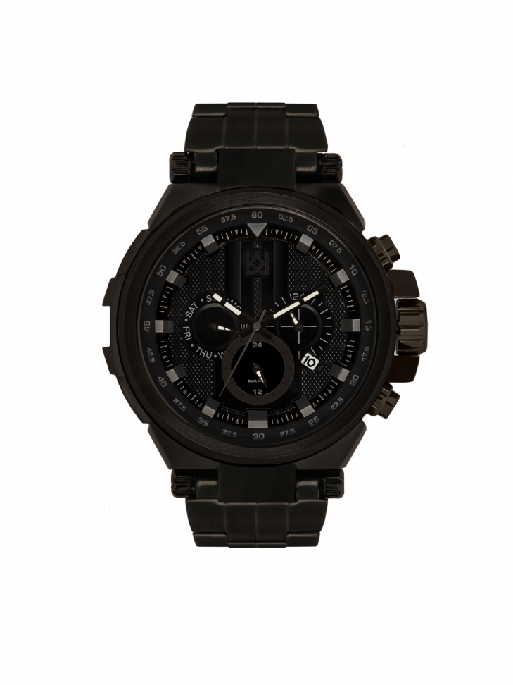 Black men's sports-style watch URBAN STEEL