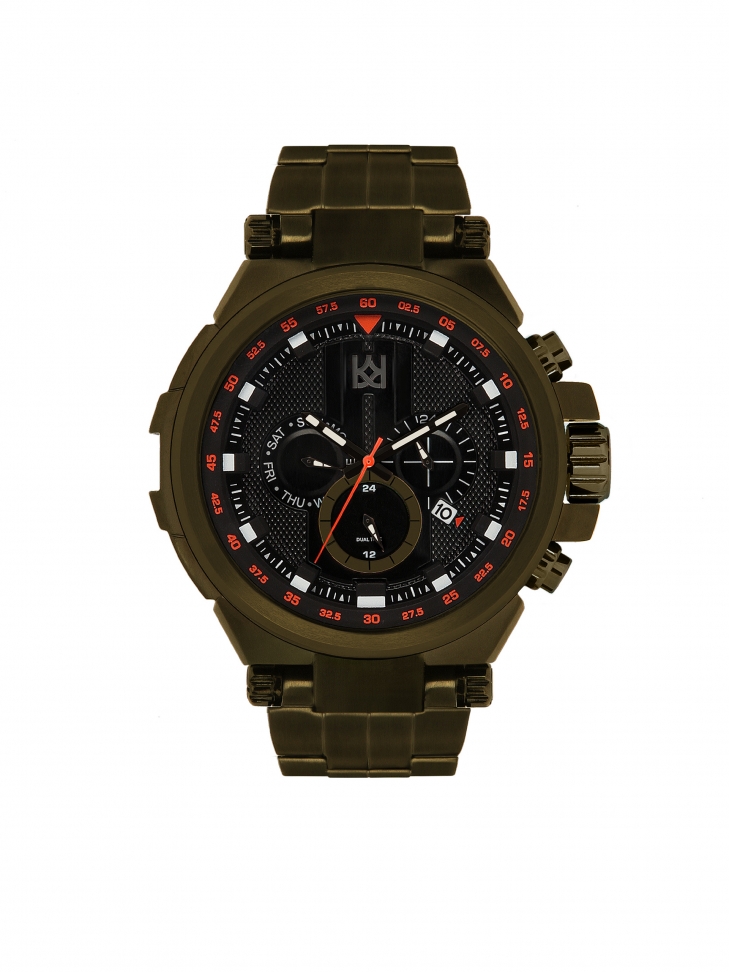 Men's solid watch in khaki colour URBAN STEEL