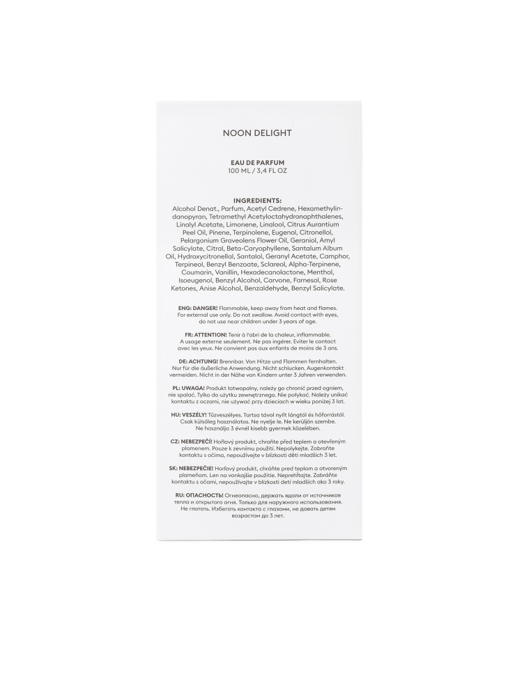 Men's Eau de Parfum 100 ml NOON DELIGHT