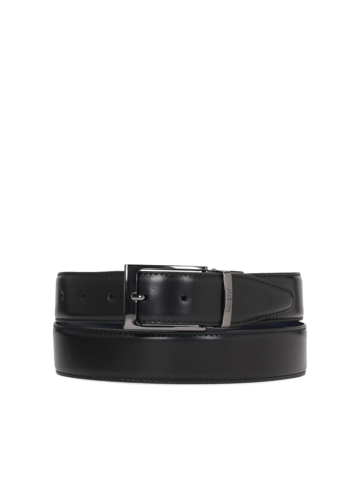Men's black and navy blue reversible belt JOE