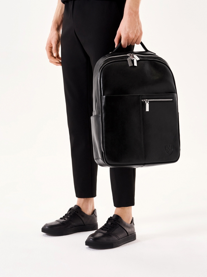 Men's black backpack WELTON