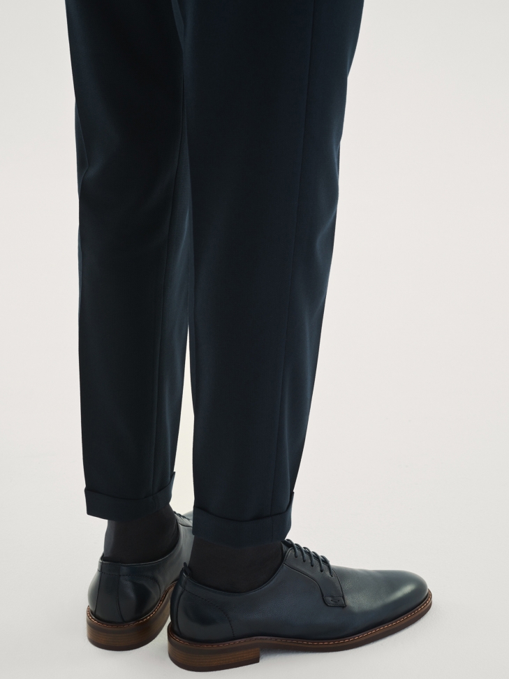 Men's navy blue derby shoes ARENALES