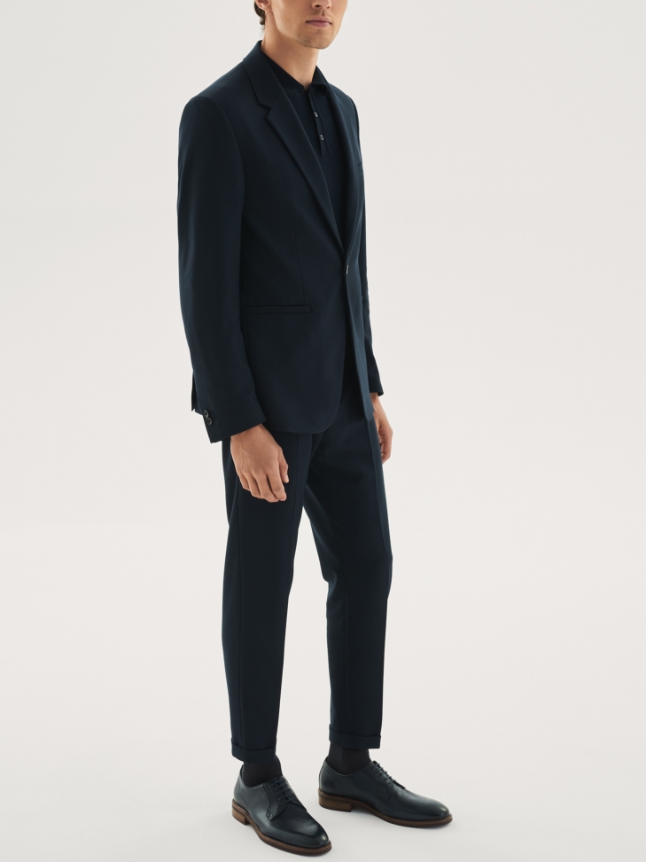 Men's navy blue derby shoes ARENALES