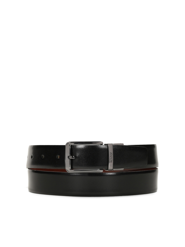 Brown and black double-sided belt GALERAS