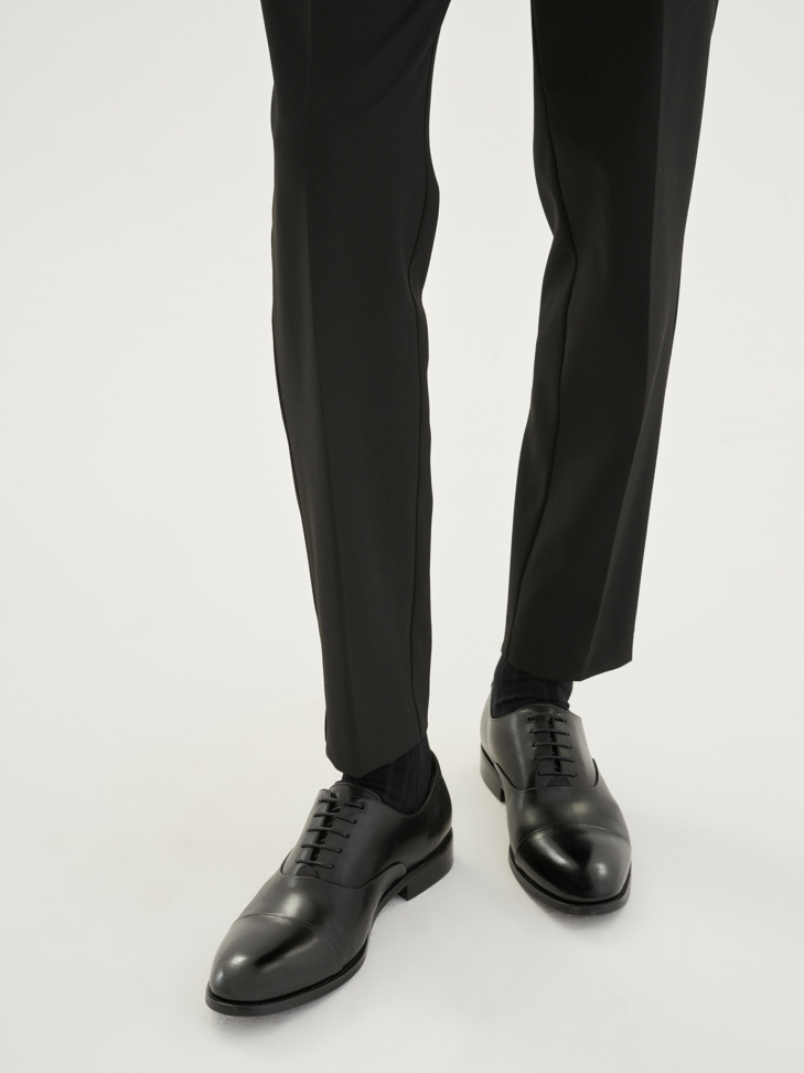 Men's black derby shoes NIKET