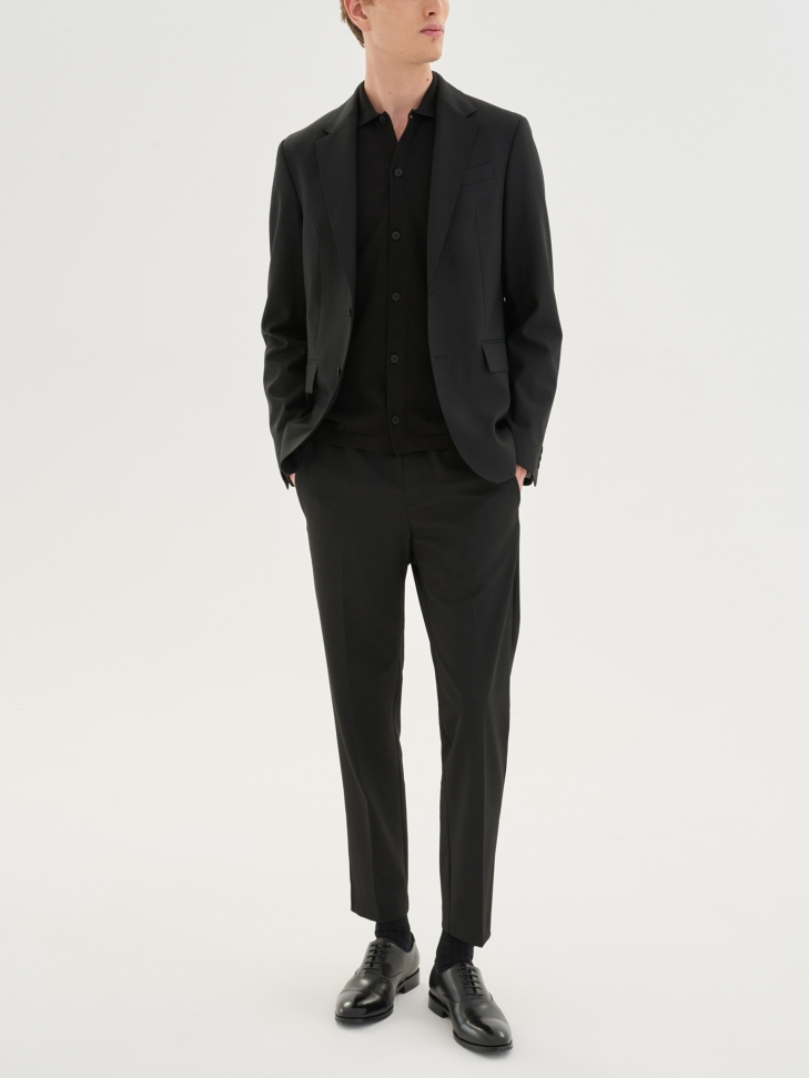 Men's black derby shoes NIKET