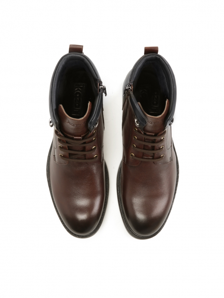 Men's brown and black chukka boots FABRIZIO