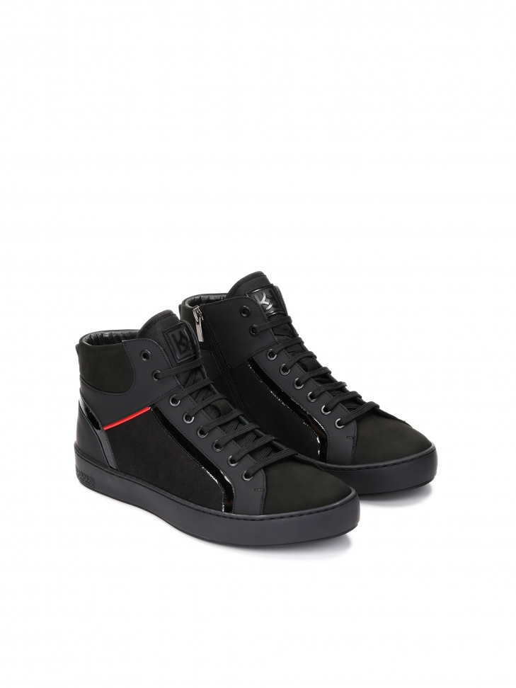 Men's black sneakers LEONID