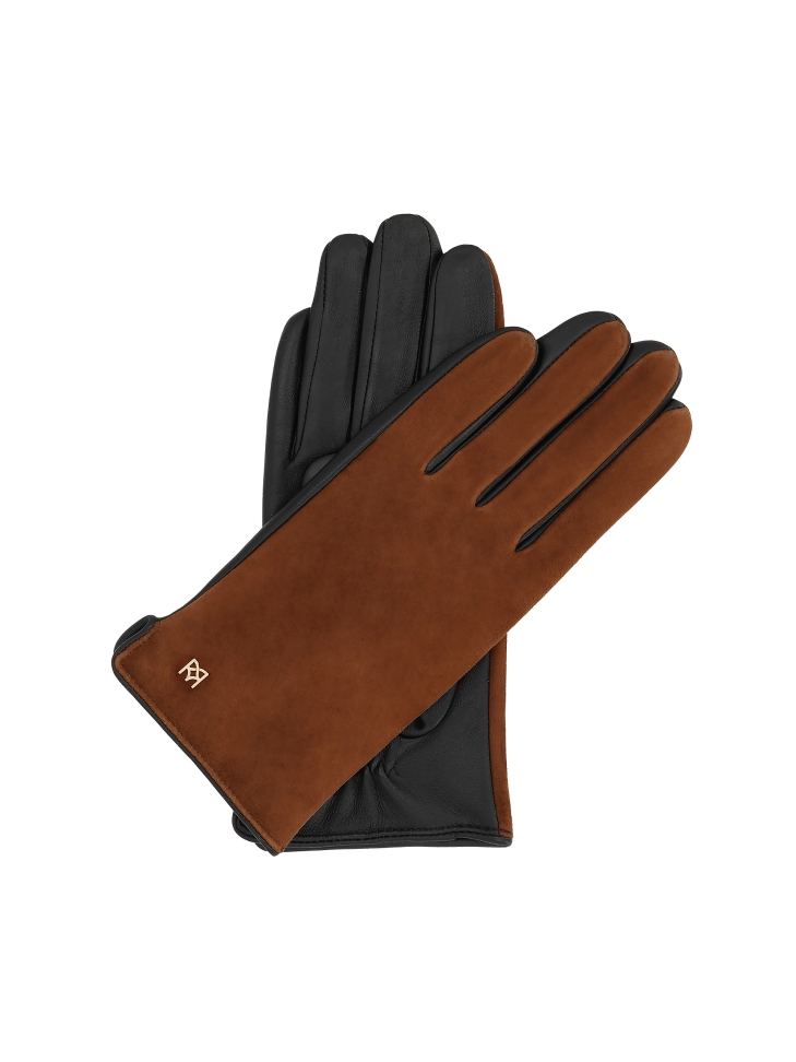 Two-tone leather gloves FRIO