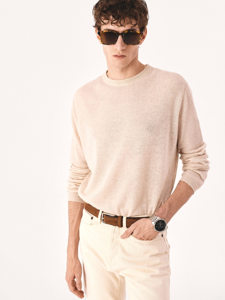 Men's brown belt NIKO