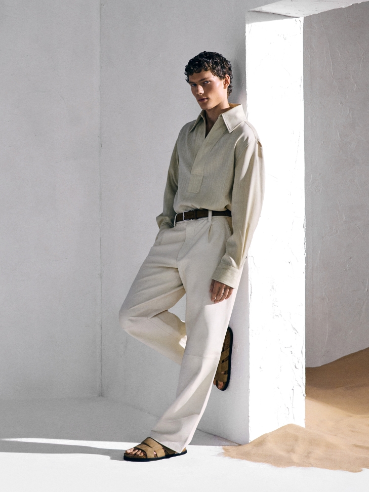 Men's brown belt NIKO