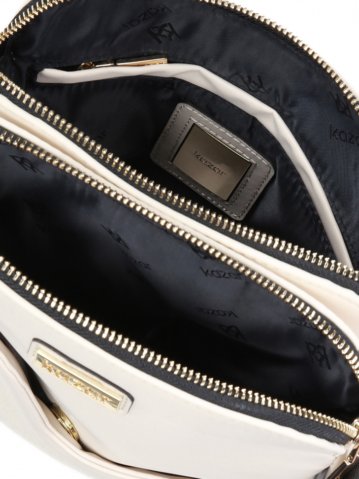 Ladies' off-white messenger bag POLINE