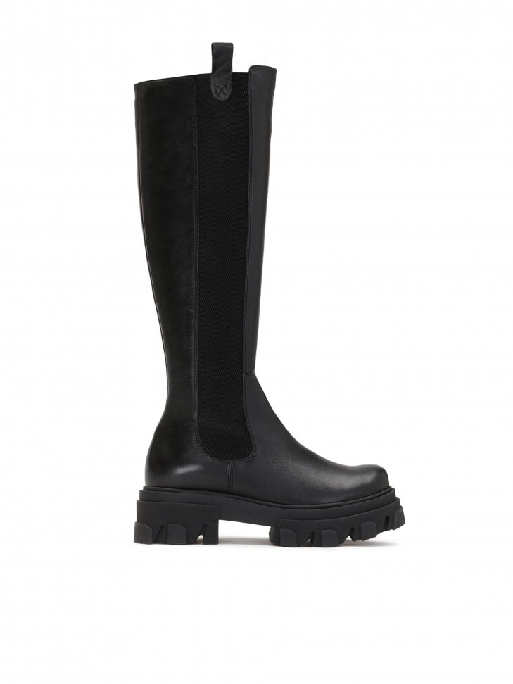 Ladies' black high boots EAST