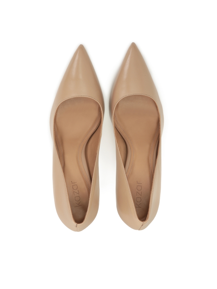 Leather pumps in nude colour NEW LUCIANA