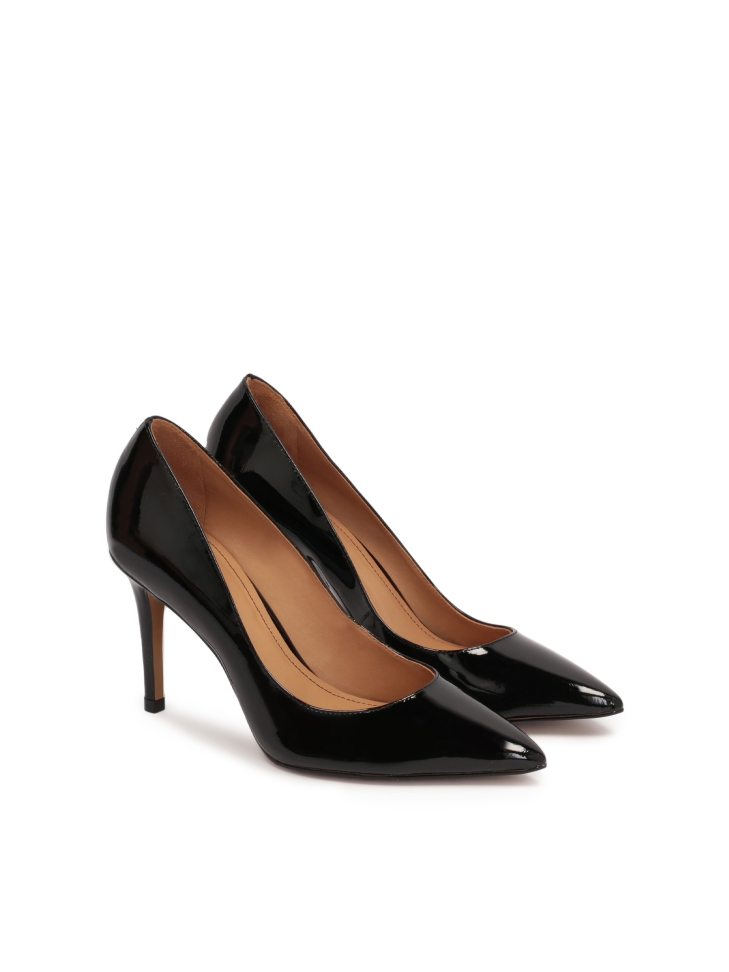 Black patent leather pumps for ladies NEW PARIS