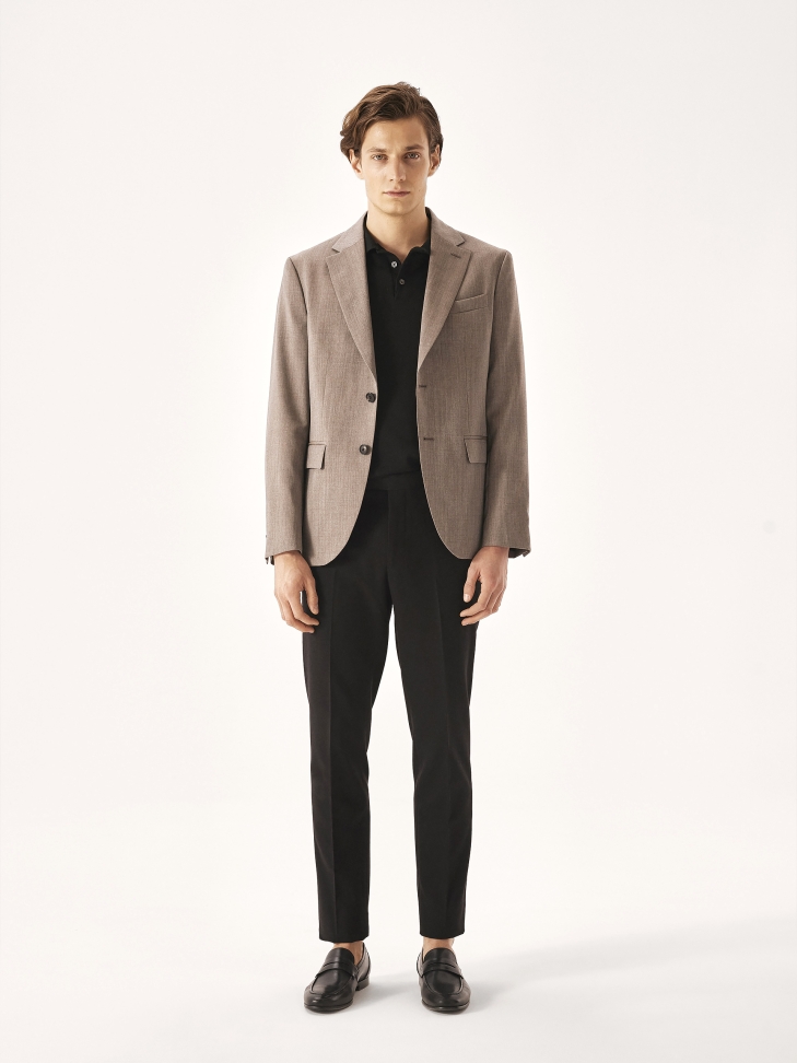 Men’s black natural leather loafers TAIO