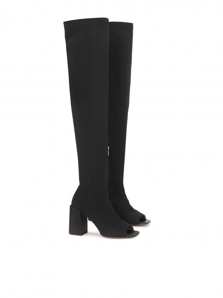 Peep toe musketeers in fabric CLOVE