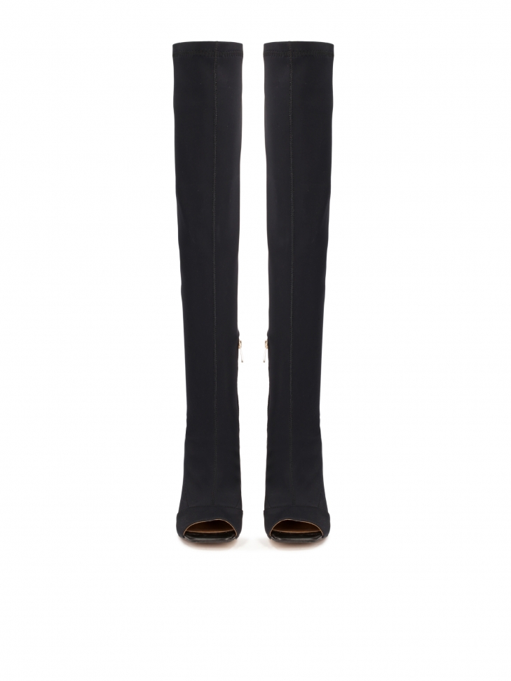 Peep toe musketeers in fabric CLOVE