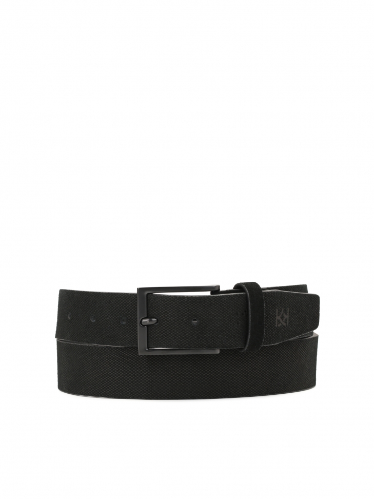 black suede tie belt