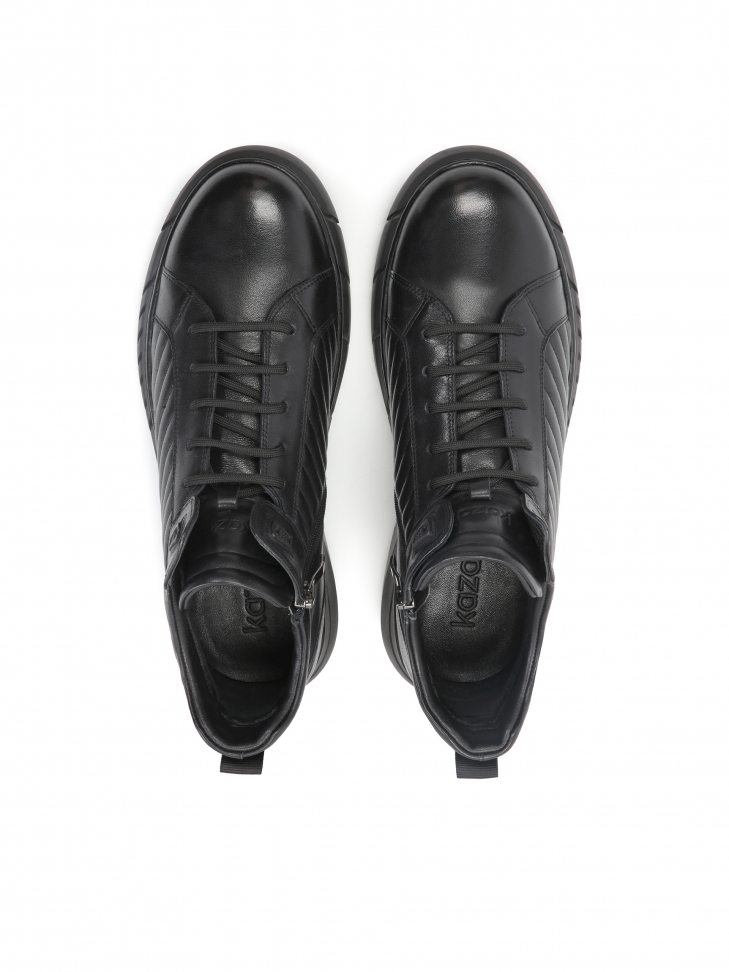 Men’s laced sneakers with quilting ALVAR