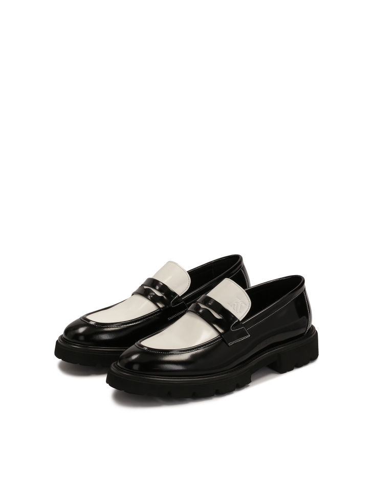 Slip-on two-tone patent leather loafers KS PHERTH